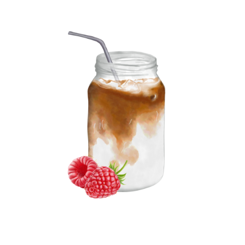Fresh Raspberry Iced Coffee