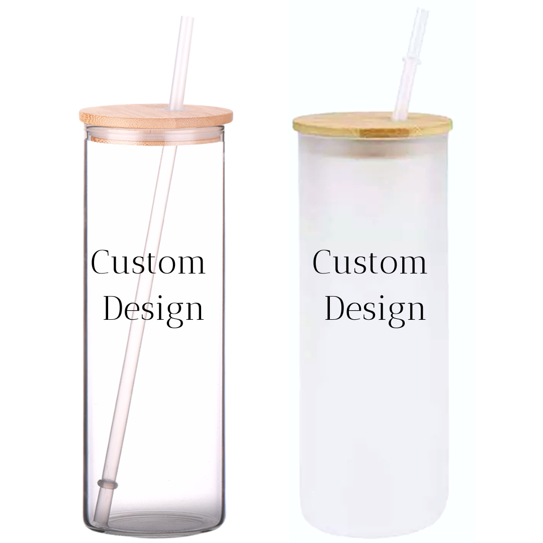 Custom Design 25oz Glass Tumbler
