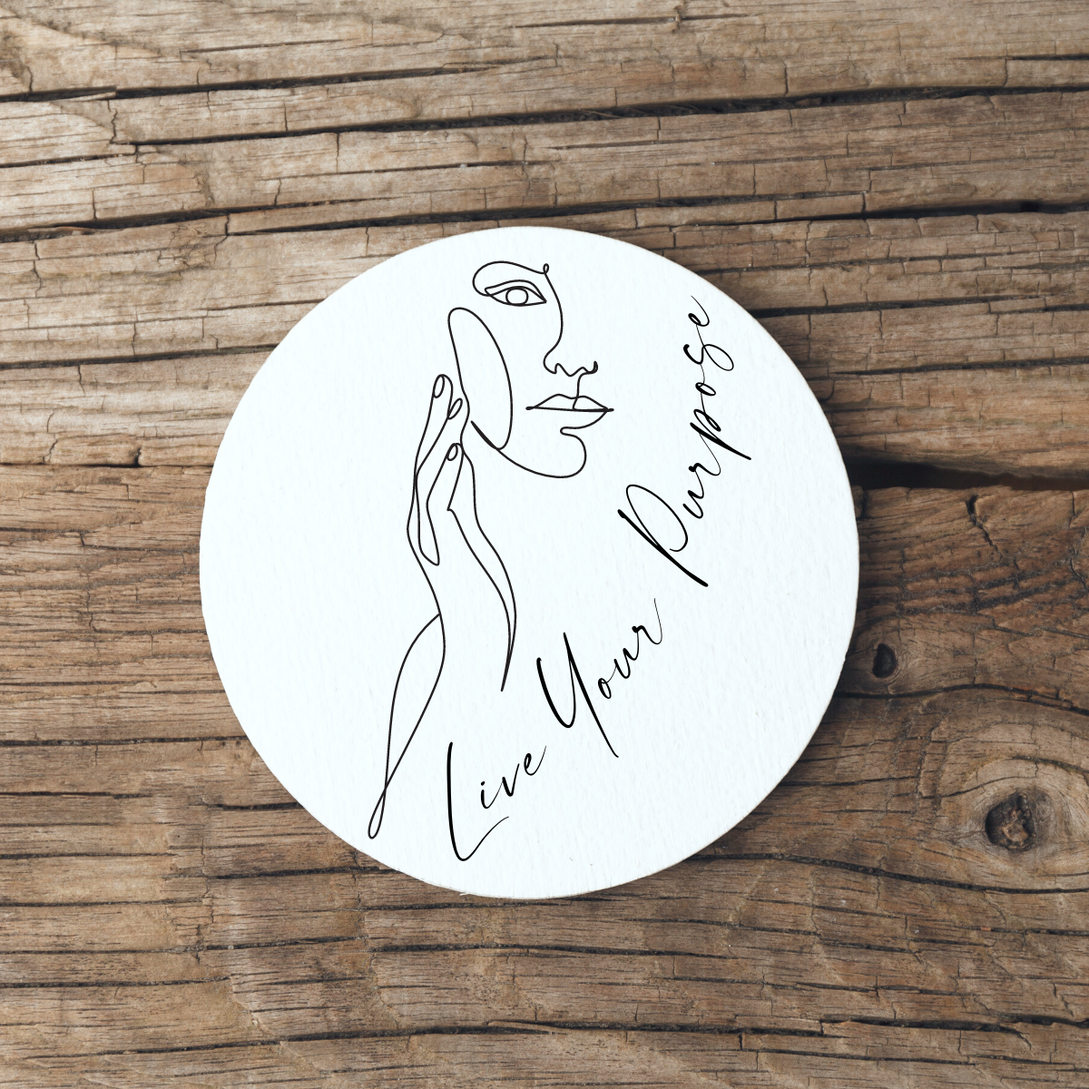 Inspirational Faces Ceramic Table Coasters