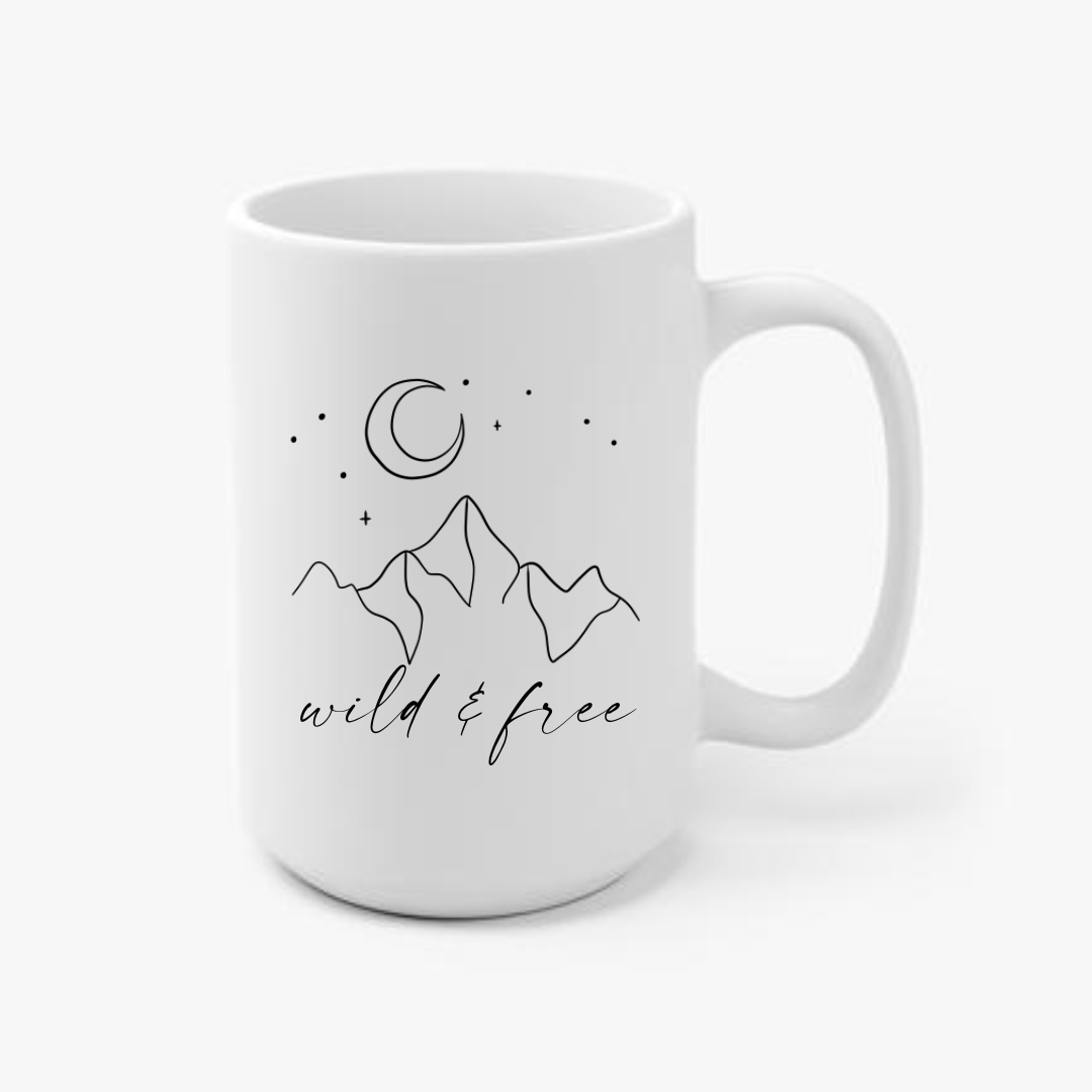 Wild & Free 15oz Ceramic Mug