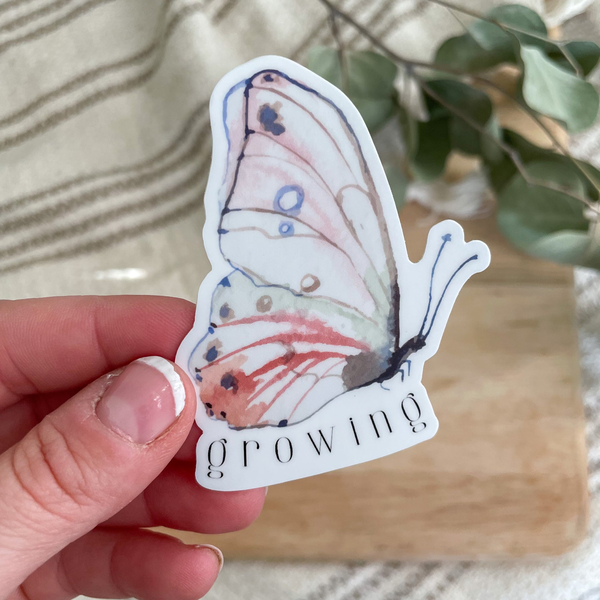 Growing Butterfly Sticker