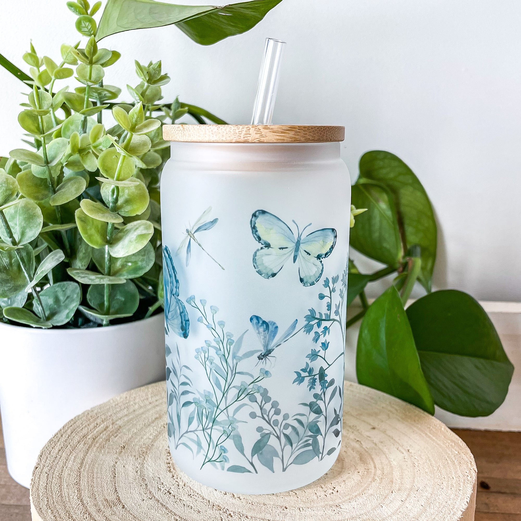 NEW PRODUCT! Spring Watercolors 12oz Glass Tumbler