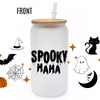 Halloween Special! 16oz Glass Tumbler with Bamboo Lid & Plastic Straw