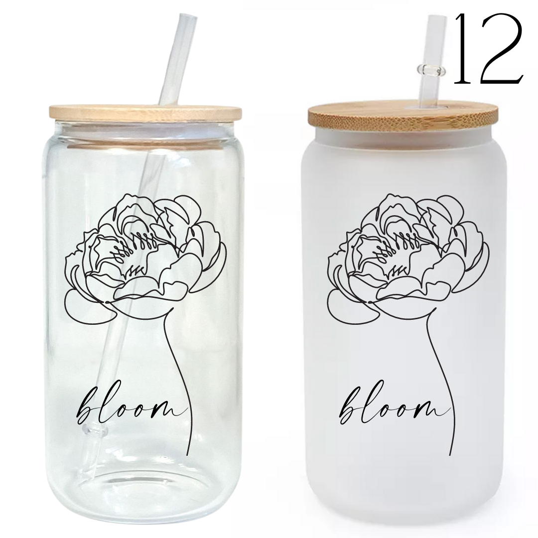 Daily Affirmation Glass Tumbler with Bamboo Lid and Straw – Modern  Lifestyle Gifts