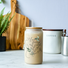 Love Every Inch of Yourself Glass Tumbler with Bamboo Lid & Straw