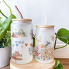 NEW PRODUCT! Spring Watercolors 12oz Glass Tumbler