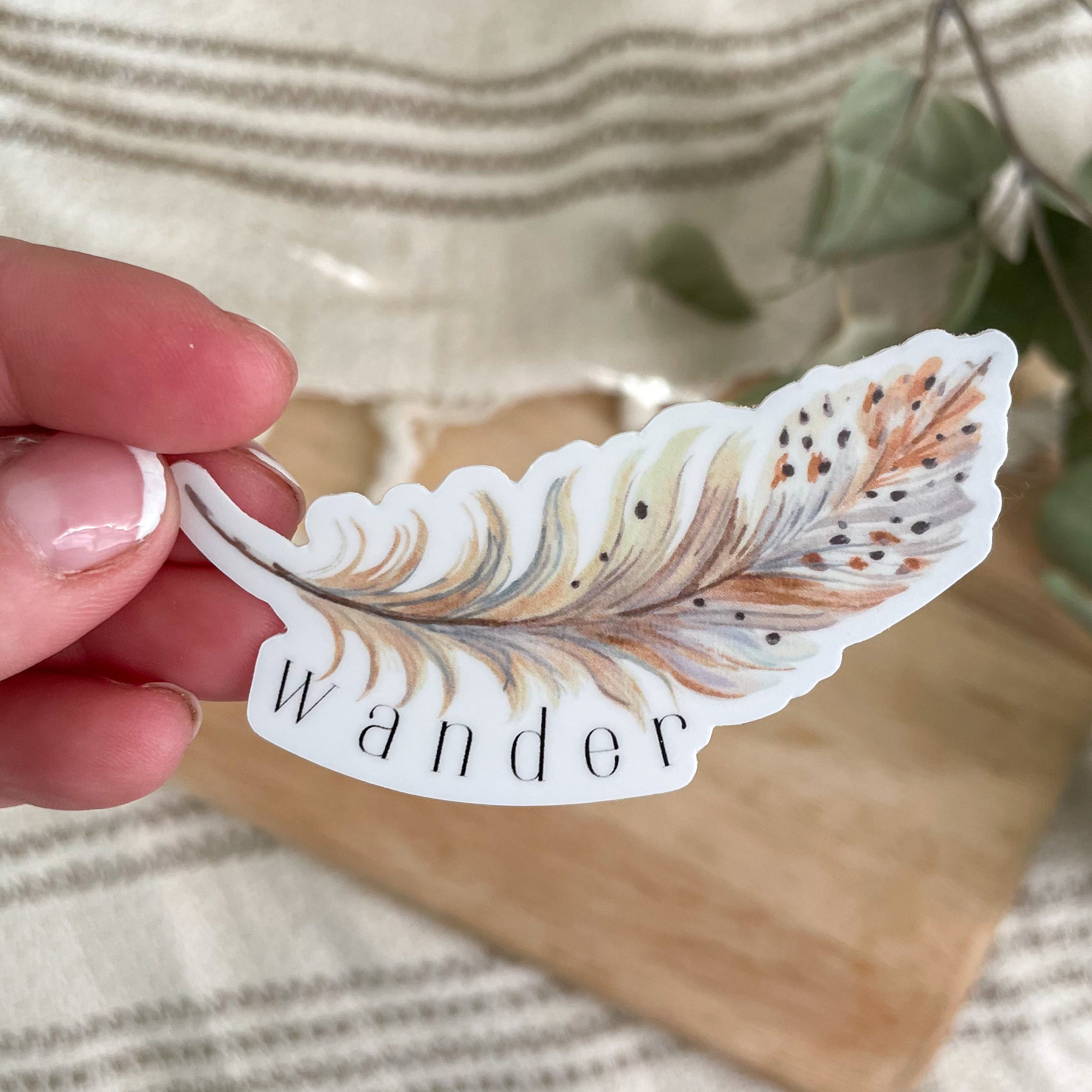 Wander Feather Sticker