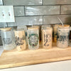 Winter Wonderland Collection 16oz Glass Tumbler w/ Bamboo Lid & Straw
